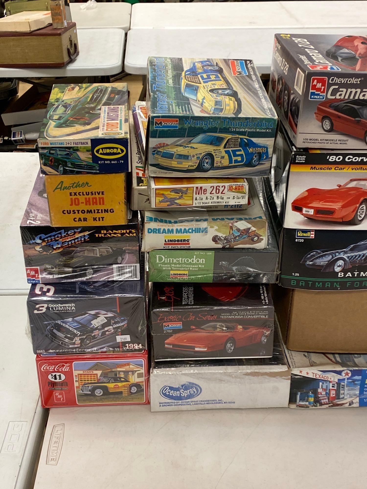 Group of Mostly Empty Plastic Model Kit Boxes - 2