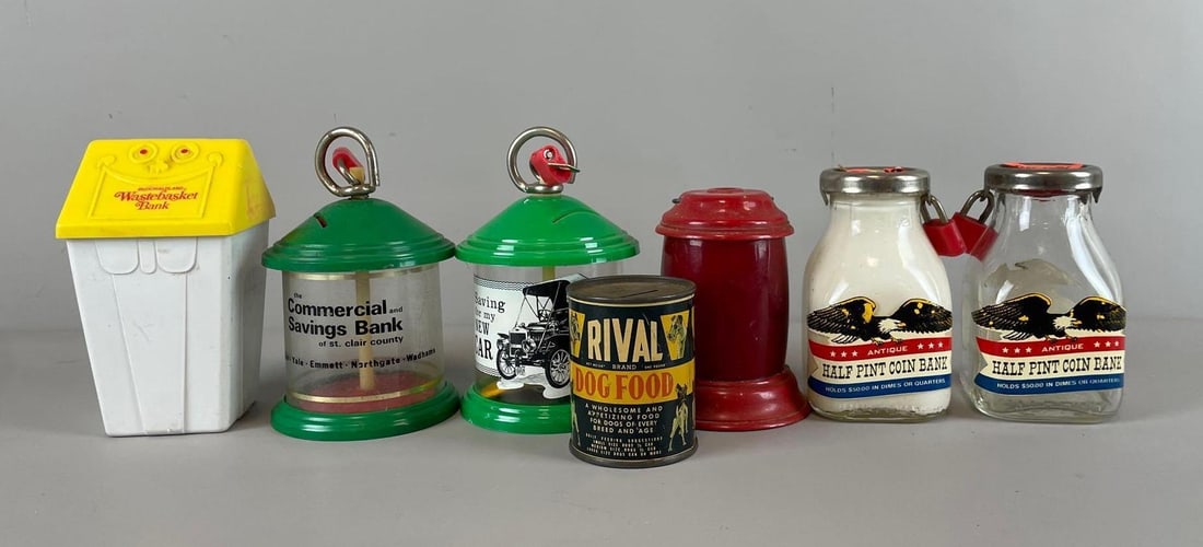 Group of Vintage Coin Banks (1 of 2)