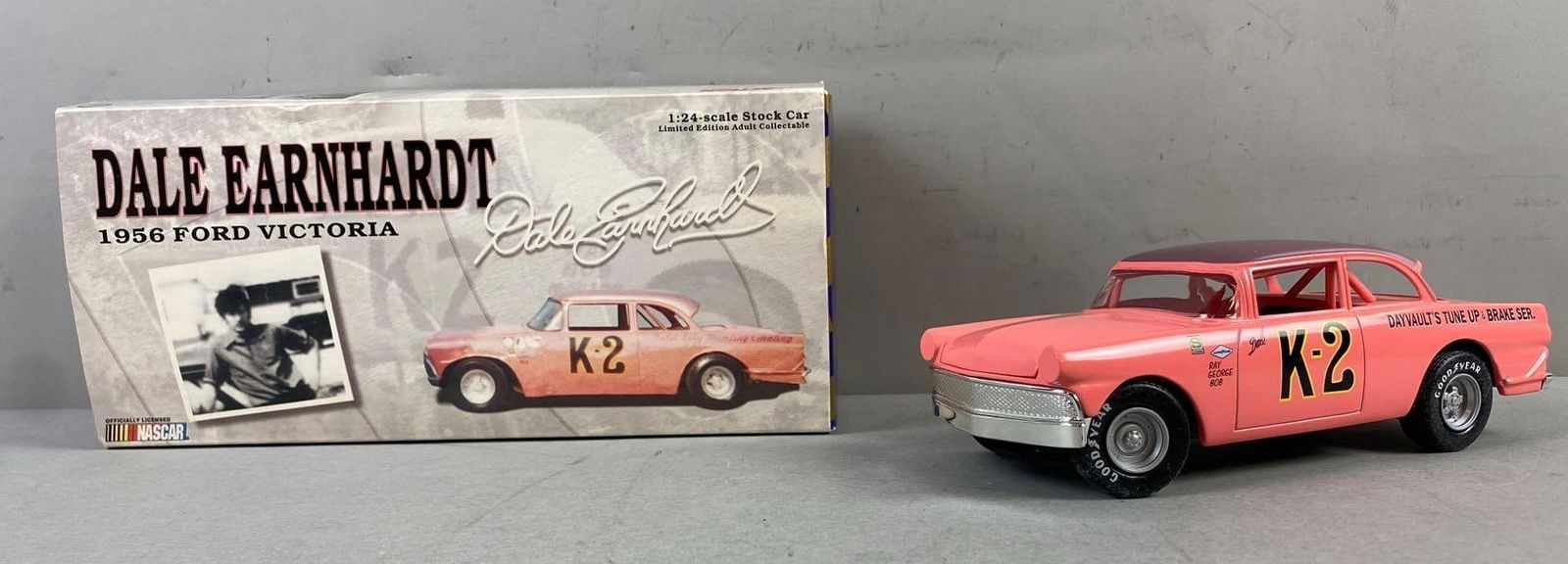 Action Dale Earnhardt 1/24 Scale 1956 Ford Victoria Die Cast Vehicle: In-House Shipping Option: If you would like to use our in-house shipping service, please select “Arrange My Own Shipping” when paying your invoice. After payment, our in-house shipping team wi