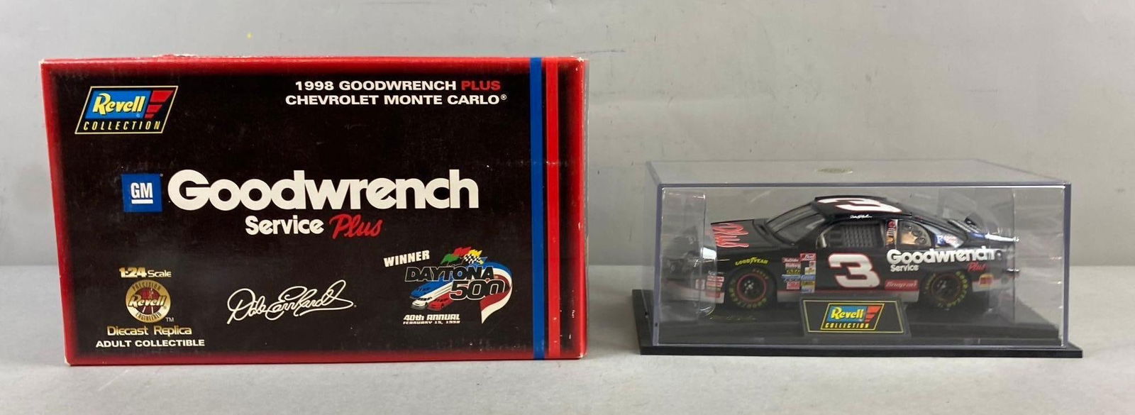 1998 Revell Dale Earnhardt Good Wrench Service 1/24 Scale Monte Carlo Die Cast Vehicle: In-House Shipping Option: If you would like to use our in-house shipping service, please select “Arrange My Own Shipping” when paying your invoice. After payment, our in-house shipping team wi