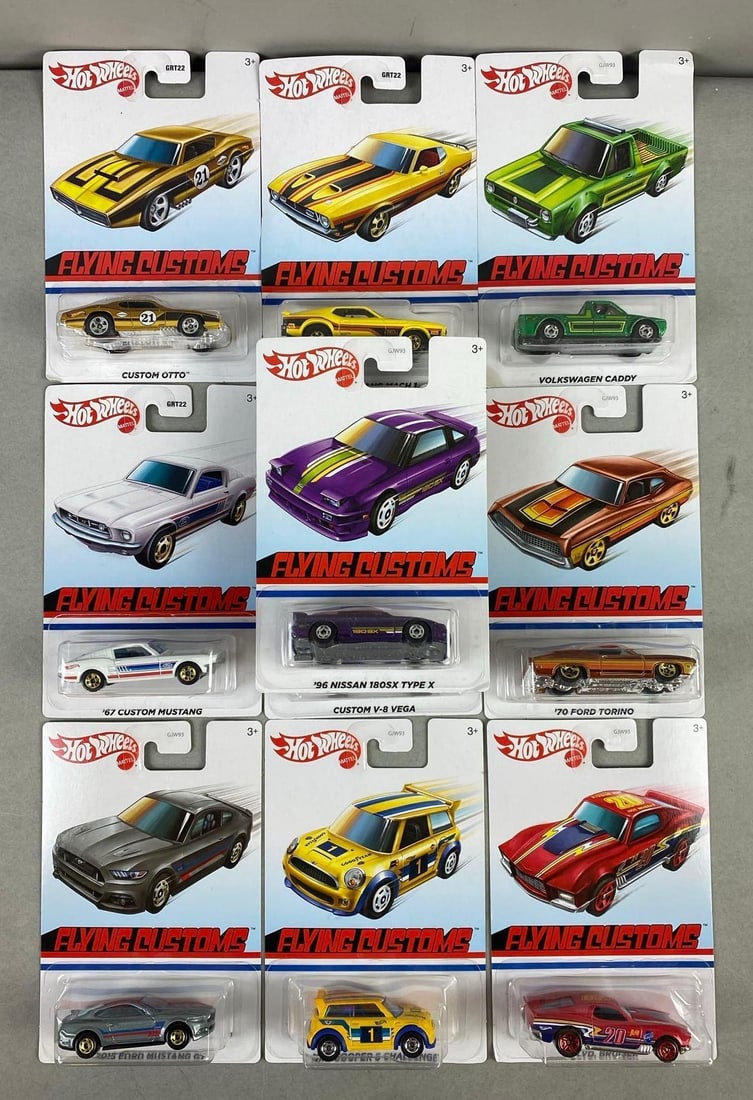 Group of 10 Mattel Hotwheels Flying Customs Die Cast Vehicles: In-House Shipping Option: If you would like to use our in-house shipping service, please select “Arrange My Own Shipping” when paying your invoice. After payment, our in-house shipping team wi