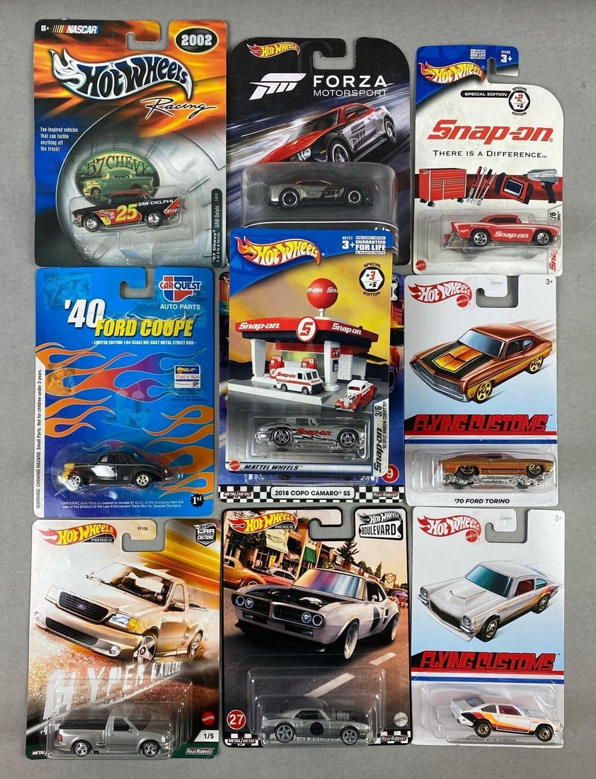 Group of Assorted Mattel Hotwheels Die Cast Vehicles (1 of 2)