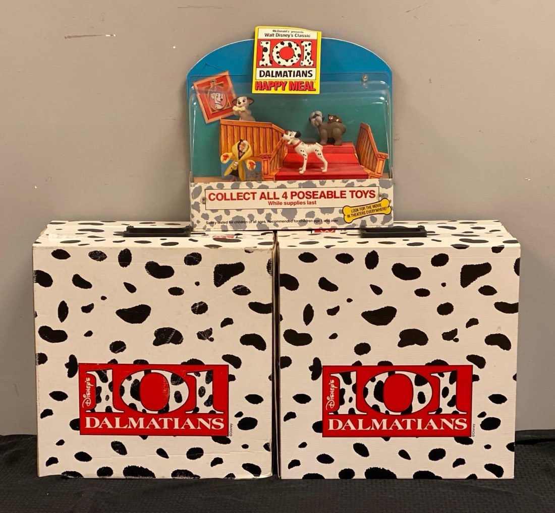Group of 101 Dalmatians McDonalds Toy Premium Displays: In-House Shipping Option: If you would like to use our in-house shipping service, please select “Arrange My Own Shipping” when paying your invoice. After payment, our in-house shipping