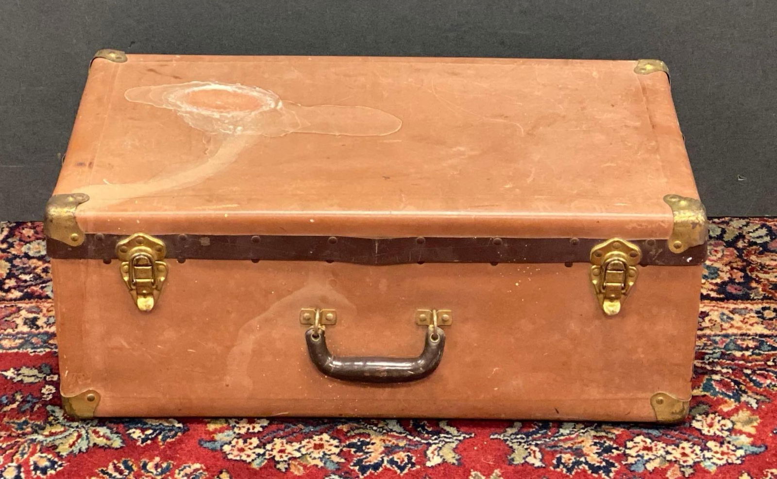 Vintage Leather Hardcase Suitcase (1 of 3)