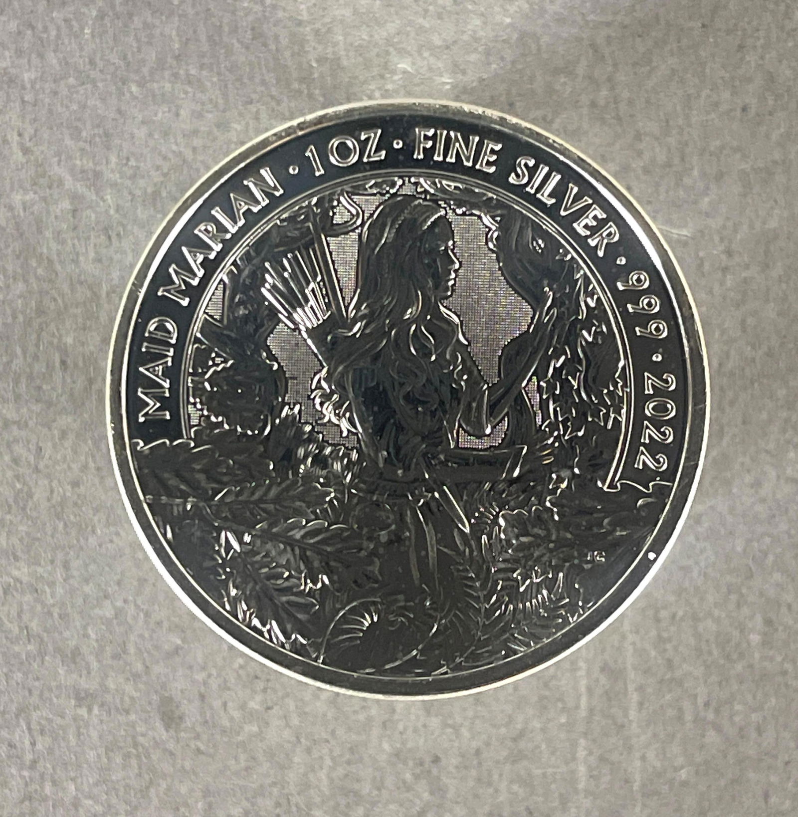 2022 Great Britain Myths and Legends Mad Marian 1 oz .999 Silver Coin: 2022 Great Britain Myths and Legends Mad Marian 1 oz .999 Silver Coin