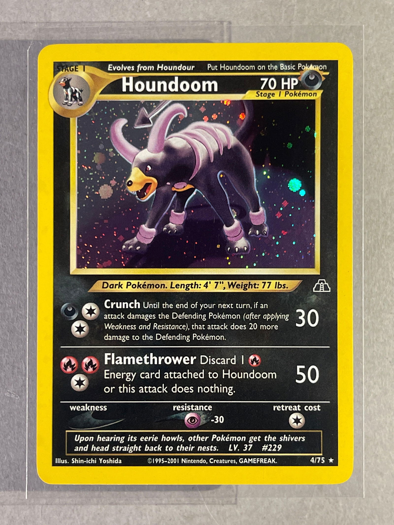 2001 Pokemon Neo Discovery Holo Houndoom #4 (1 of 2)