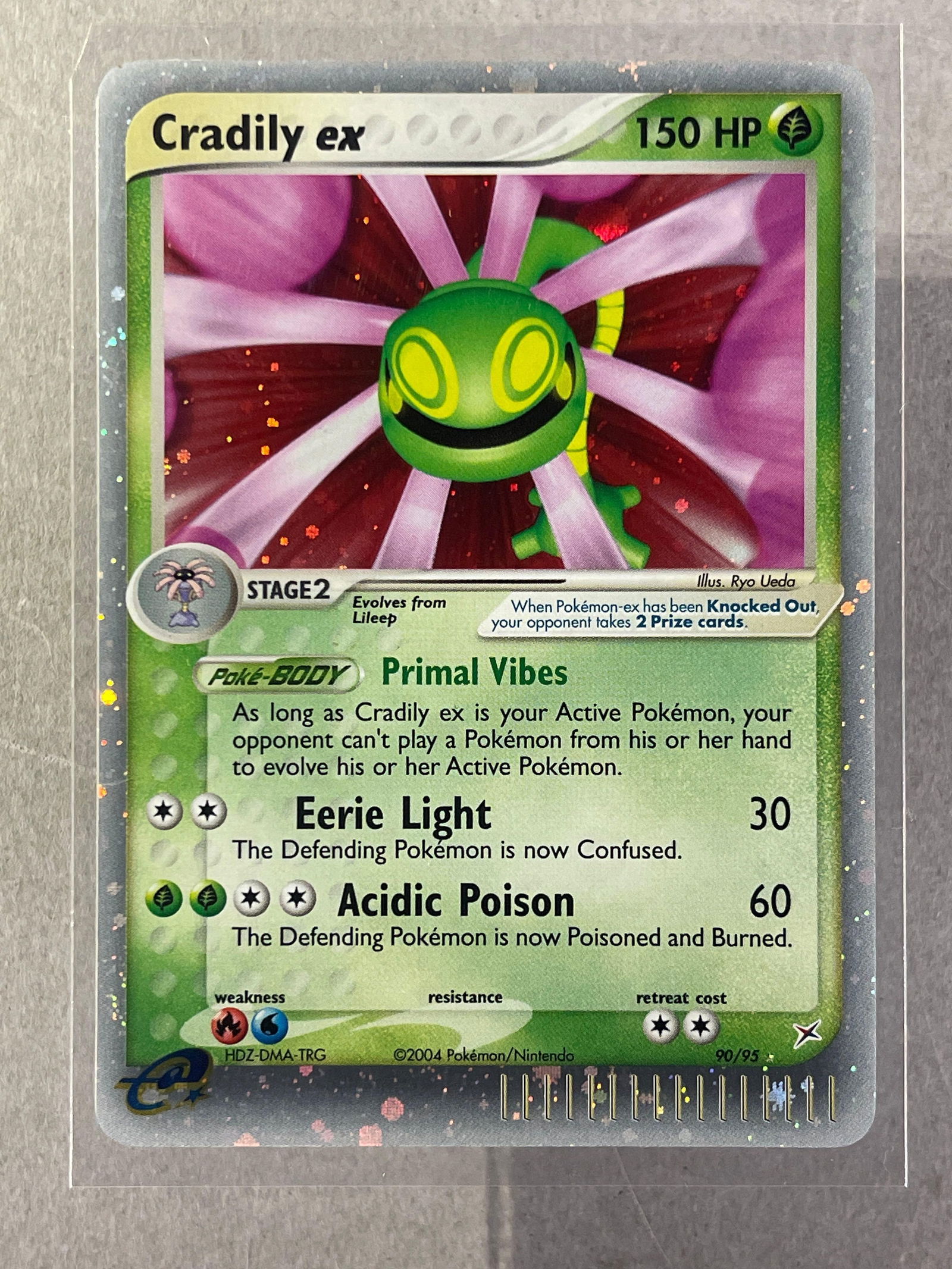 2004 Pokemon ex Team Magma vs Team Aqua Holo Cradily ex #90: 2004 Pokemon ex Team Magma vs Team Aqua Holo Cradily ex #90