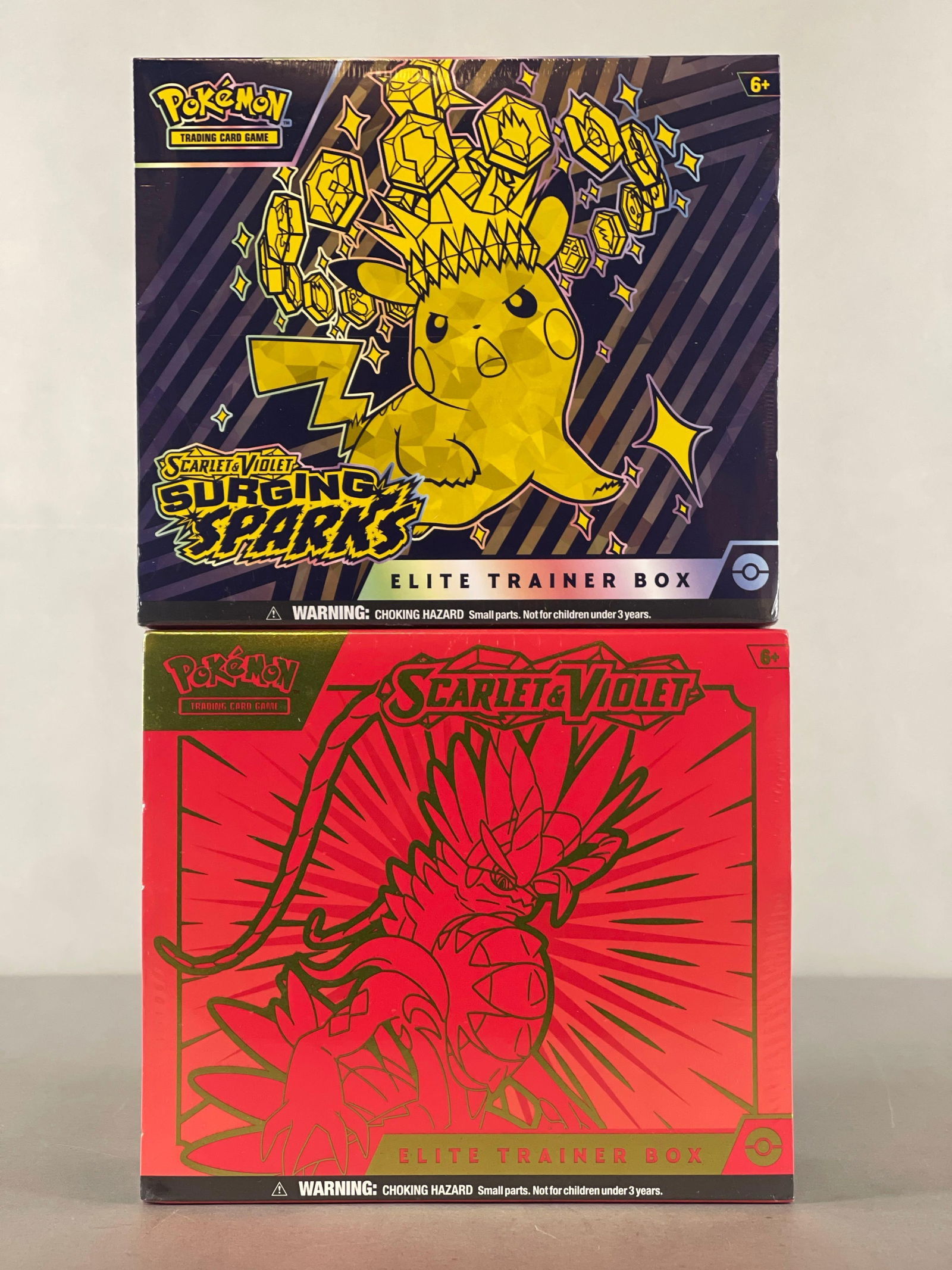 2 - 2023 - 24 Pokemon Scarlet and Violet and Surging Sparks Elite Trainer Boxes (1 of 4)