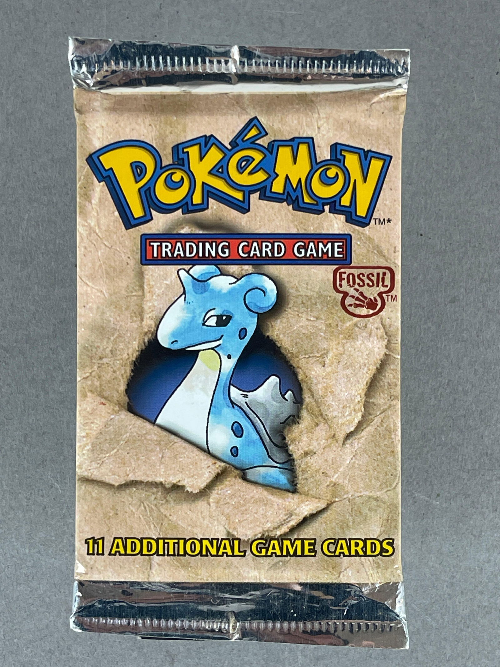 1999 Pokemon Fossil Booster Pack Lapras Heavy Pack, 21.3 g (1 of 3)