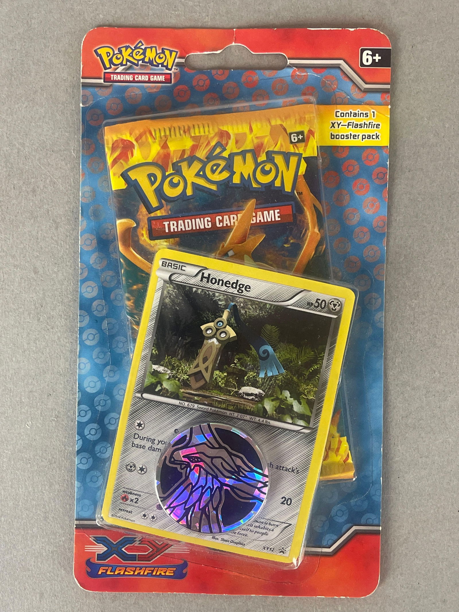 Rare 2014 Pokemon XY Flashfire Checklane Blister Pack - Charizard (1 of 2)