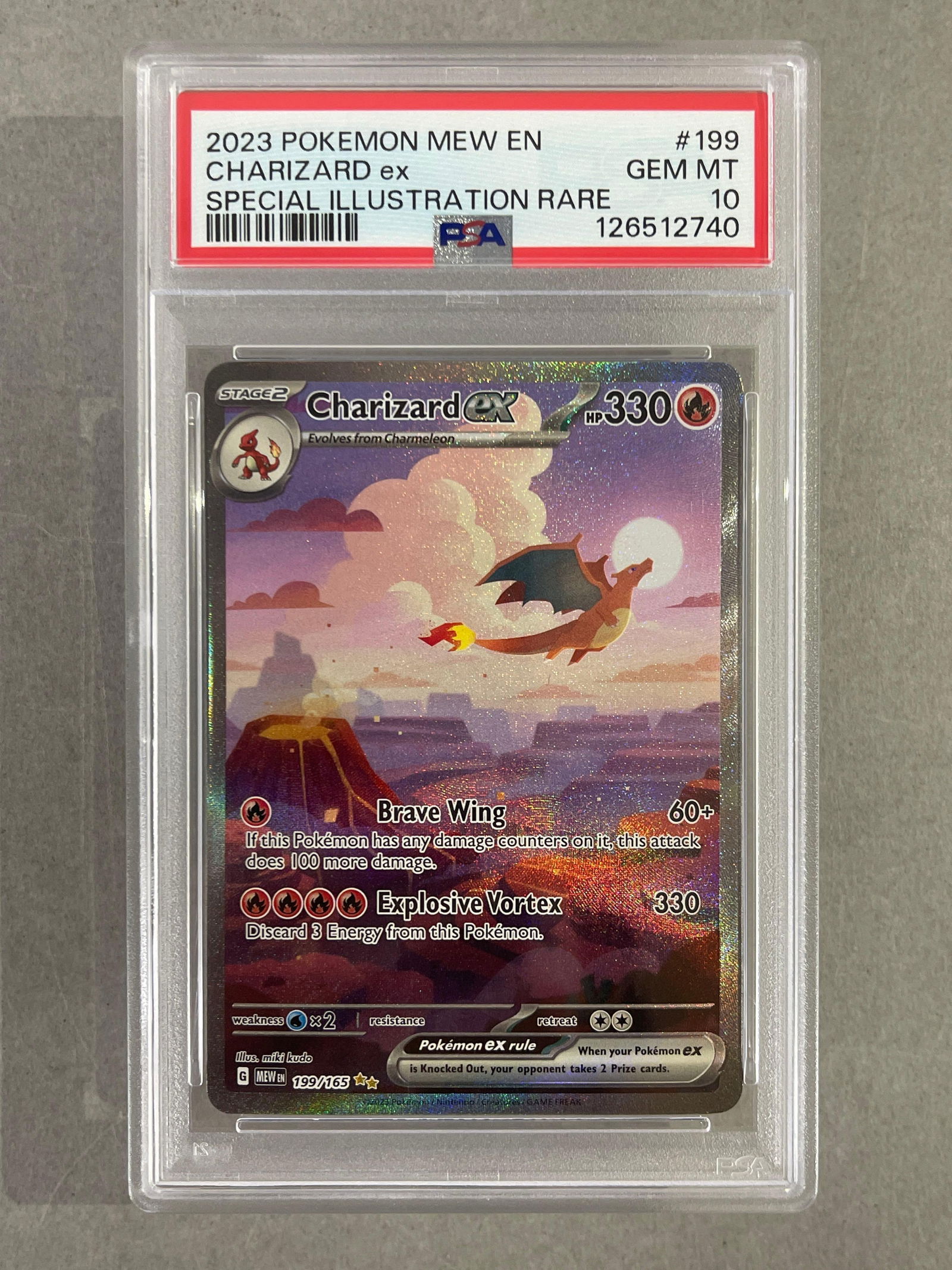 2023 Pokemon Scarlet and Violet Special Illustration Rare Charizard ex #199 PSA 10: 2023 Pokemon Scarlet and Violet Special Illustration Rare Charizard ex #199 PSA 10