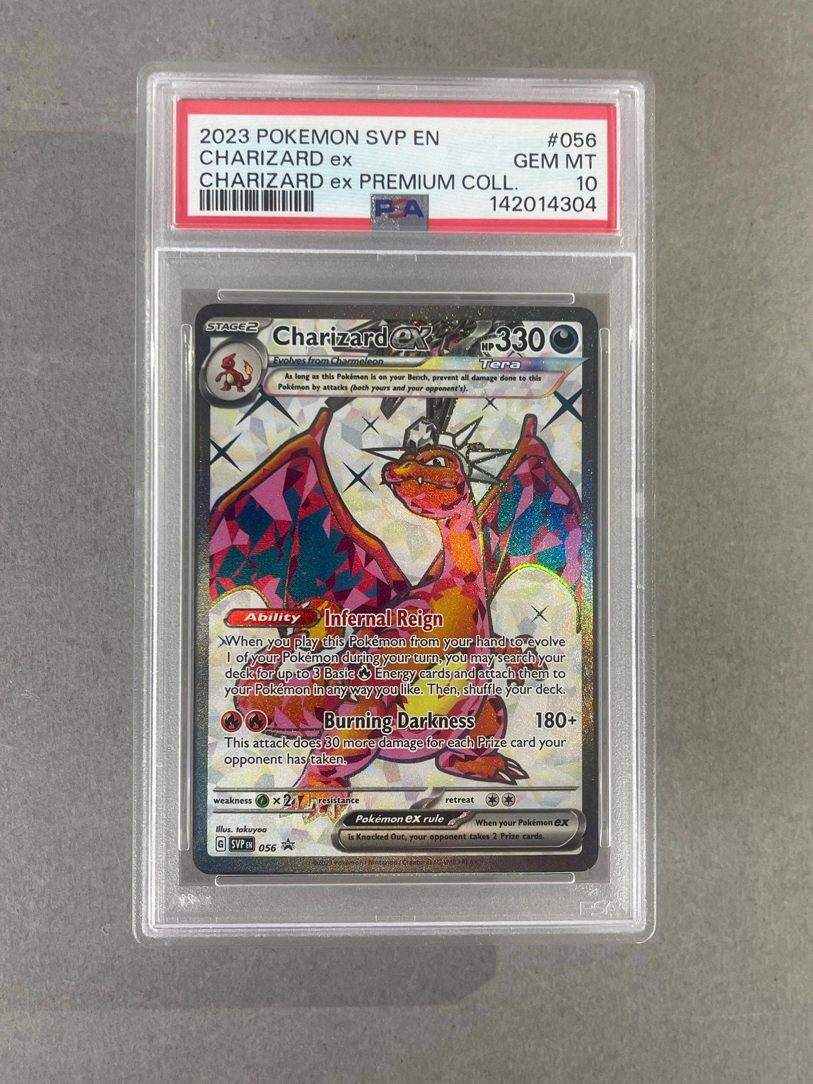 2023 Pokemon SVP Charizard ex Premium Collection #056 PSA 10 (1 of 2)