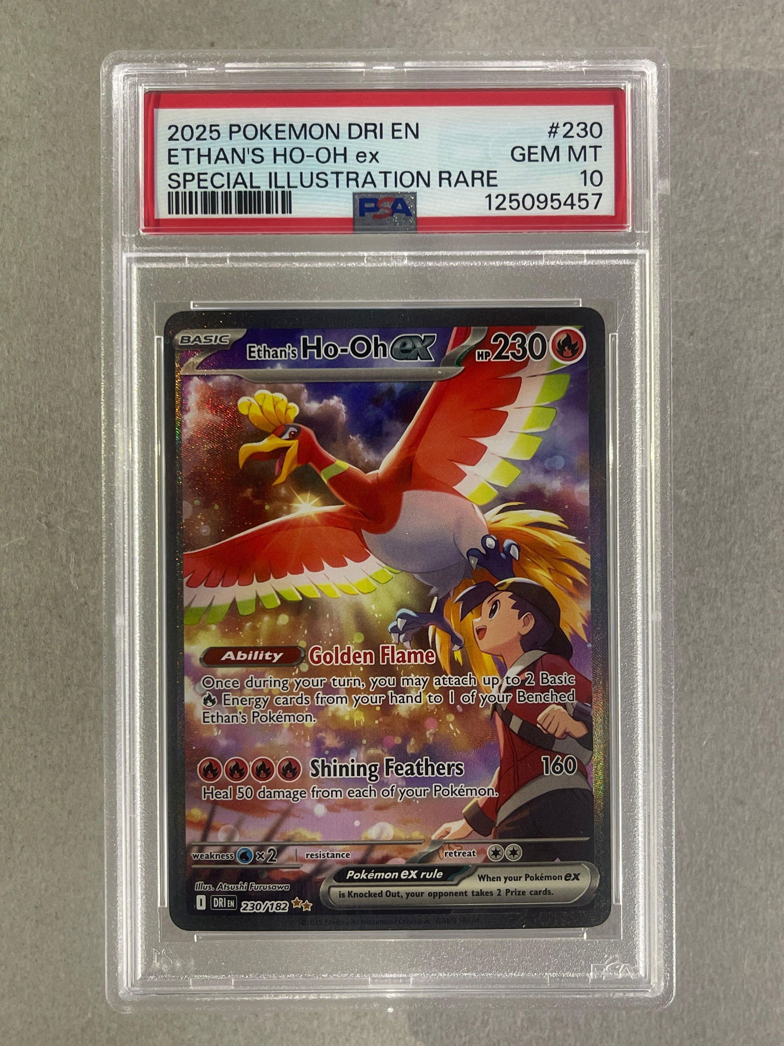 2025 Pokemon DRI Special Illustration Rare Ethans Ho-oh ex #230 PSA 10: 2025 Pokemon DRI Special Illustration Rare Ethans Ho-oh ex #230 PSA 10