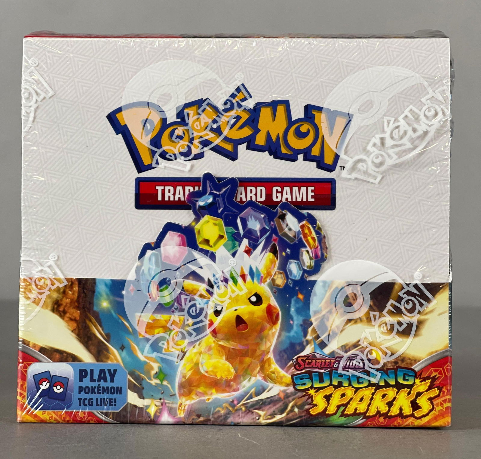 2024 Pokemon Scarlet and Violet Surging Sparks Booster Box with 36 - Packs: Contains 36 - Packs, 10 - Cards per pack + 1 energy, Factory sealed