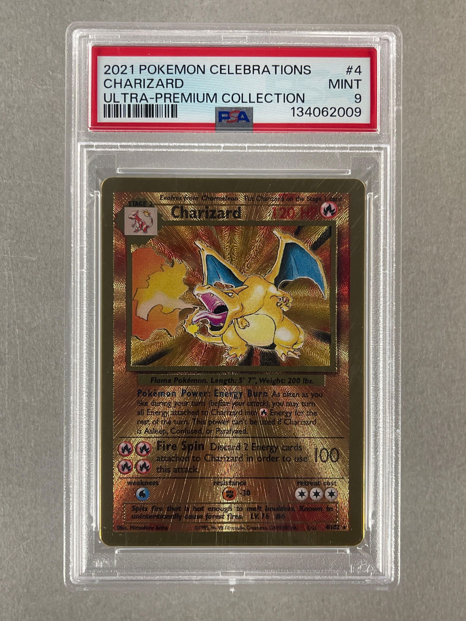 2021 Pokemon Celebrations Ultra Premium Collection Charizard #4 PSA 9 (1 of 2)