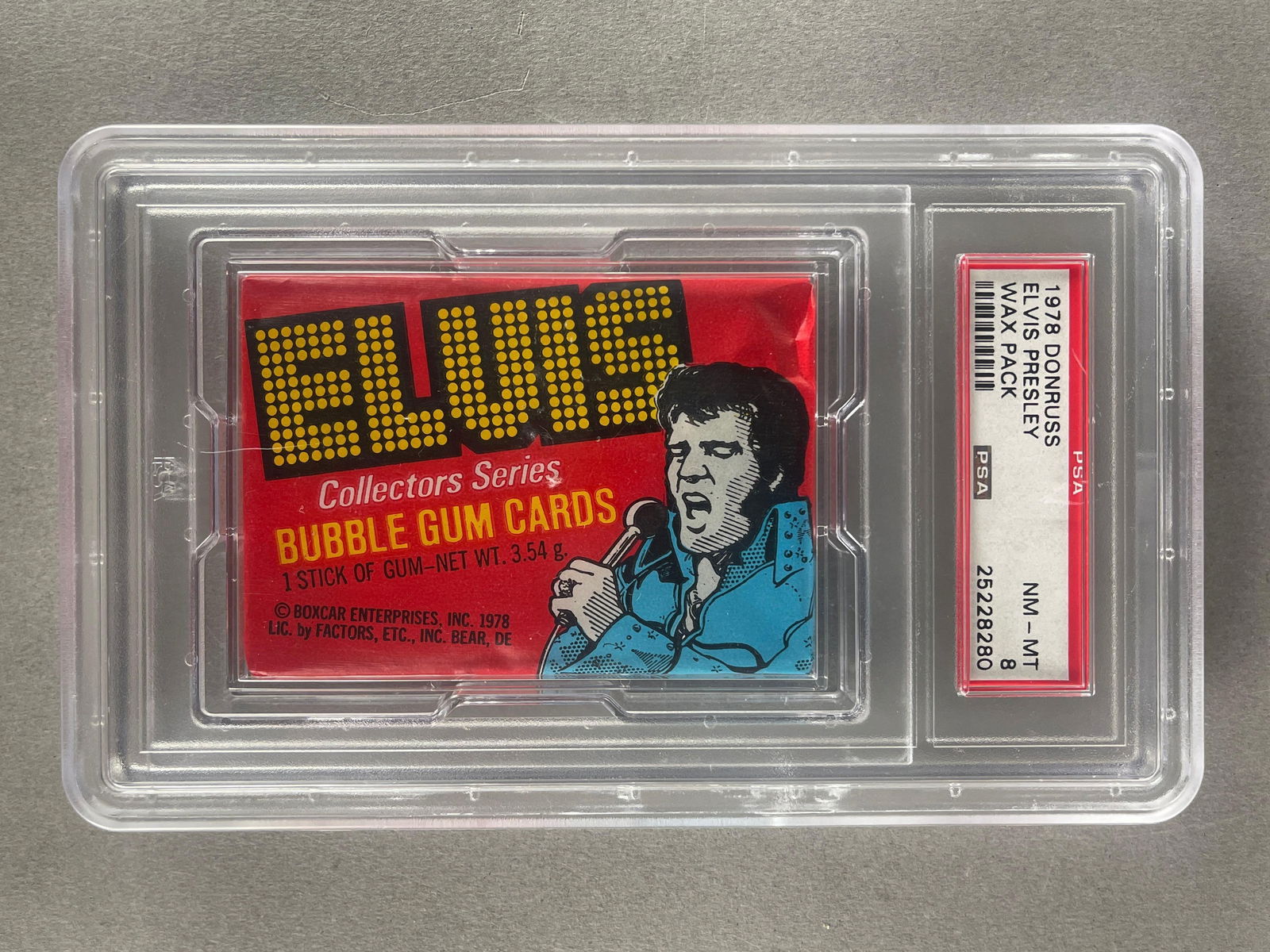 1978 Donruss Elvis Presley Wax Pack PSA 8 (1 of 2)
