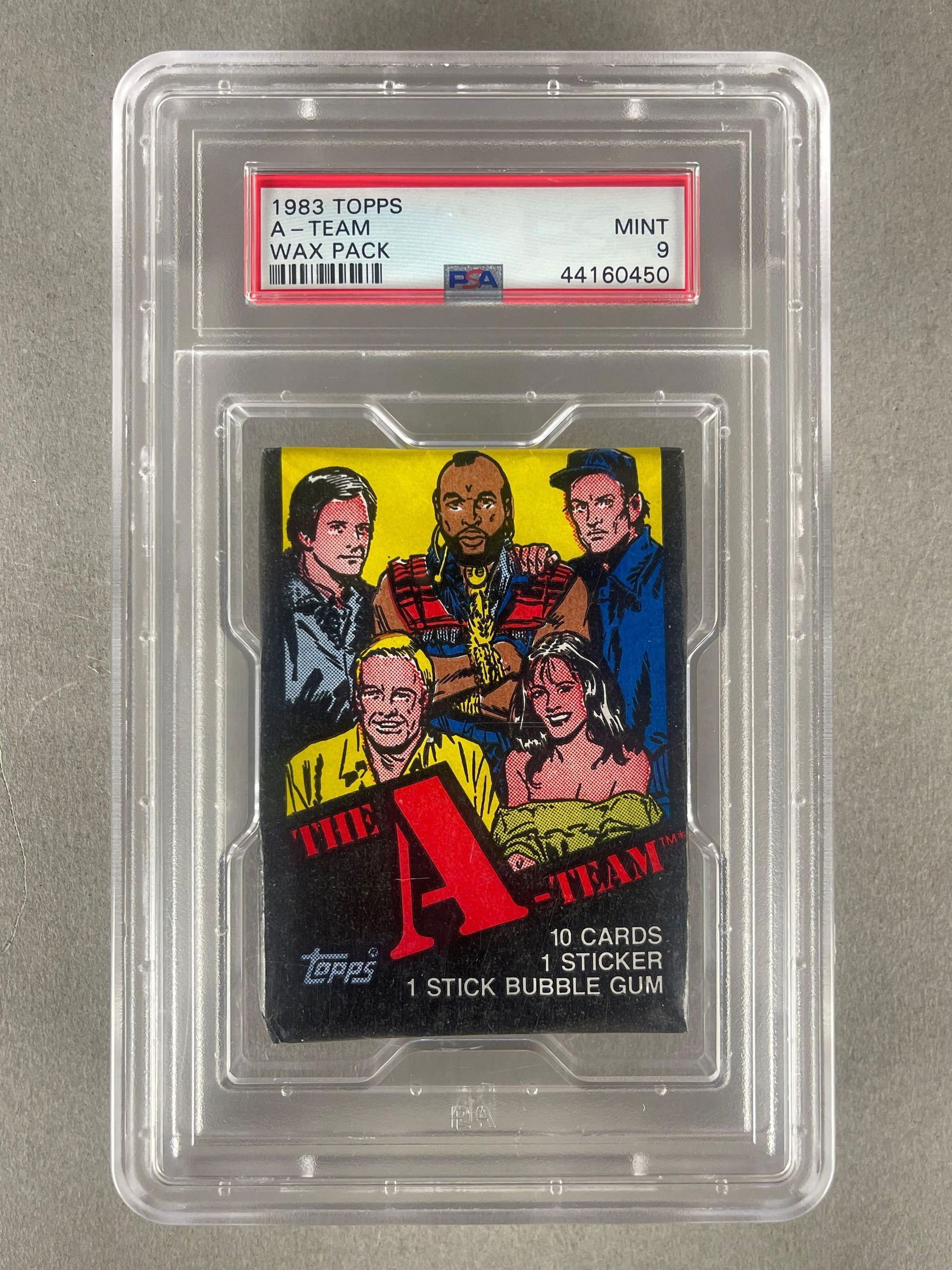 1983 Topps The A-Team Wax Pack PSA 9 (1 of 2)