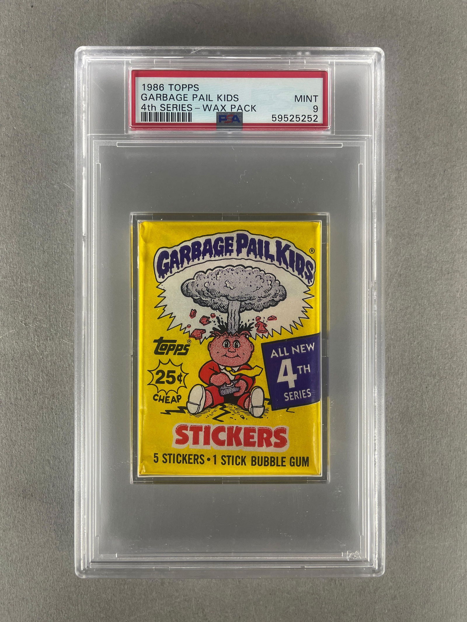 1986 Topps GPK Wax Pack 4th Series PSA 9 (1 of 2)