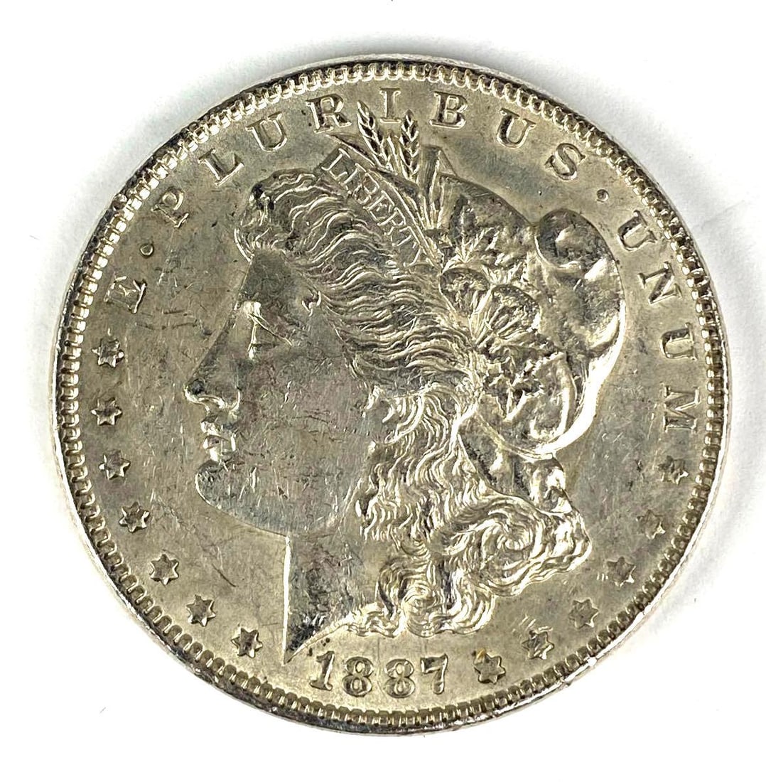 1887 Morgan Silver Dollar Coin (1 of 2)