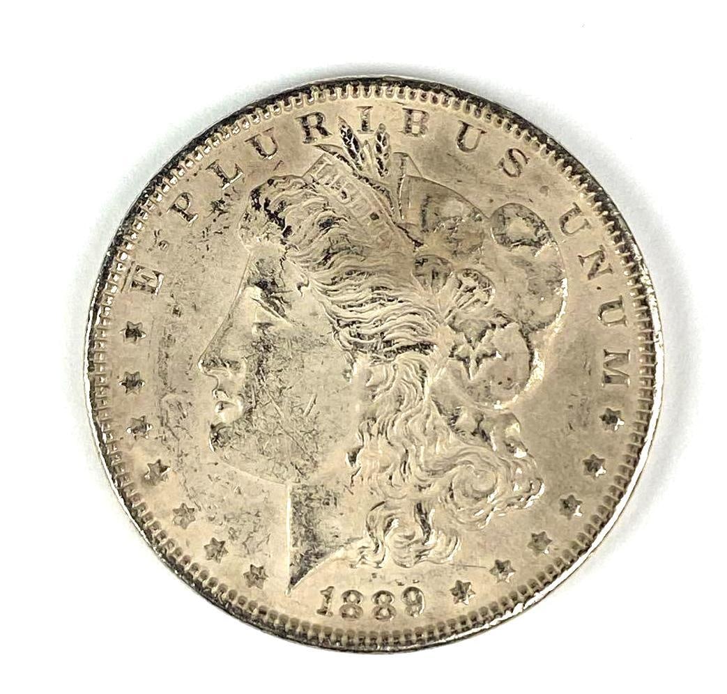 1889 Morgan Silver Dollar Coin (1 of 2)