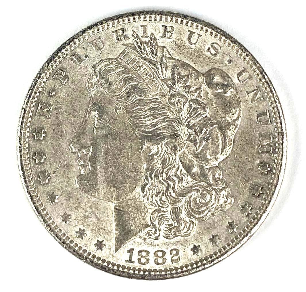 1882 S Morgan Silver Dollar Coin (1 of 2)