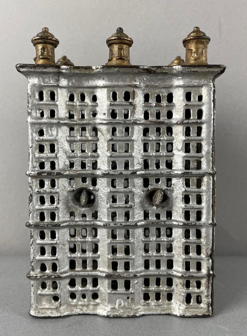 Antique Cast Iron A.C. Williams Building Bank (1 of 6)
