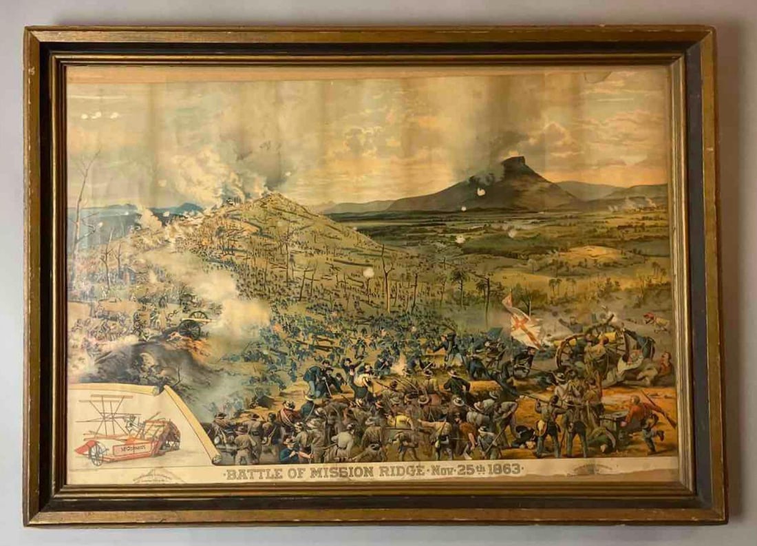 McCormick Battle of Mission Ridge Advertising Lithograph Poster (1 of 3)