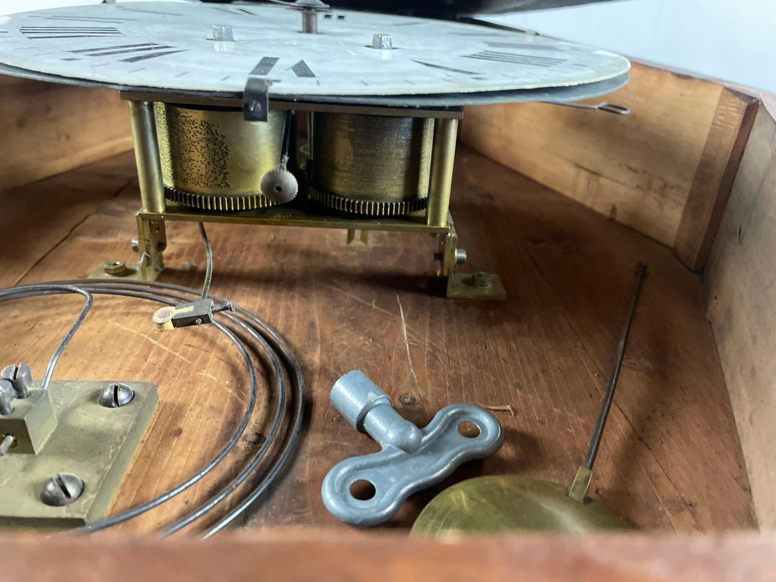 Antique Neo-Rococo Wind-Up Wall Clock - 4