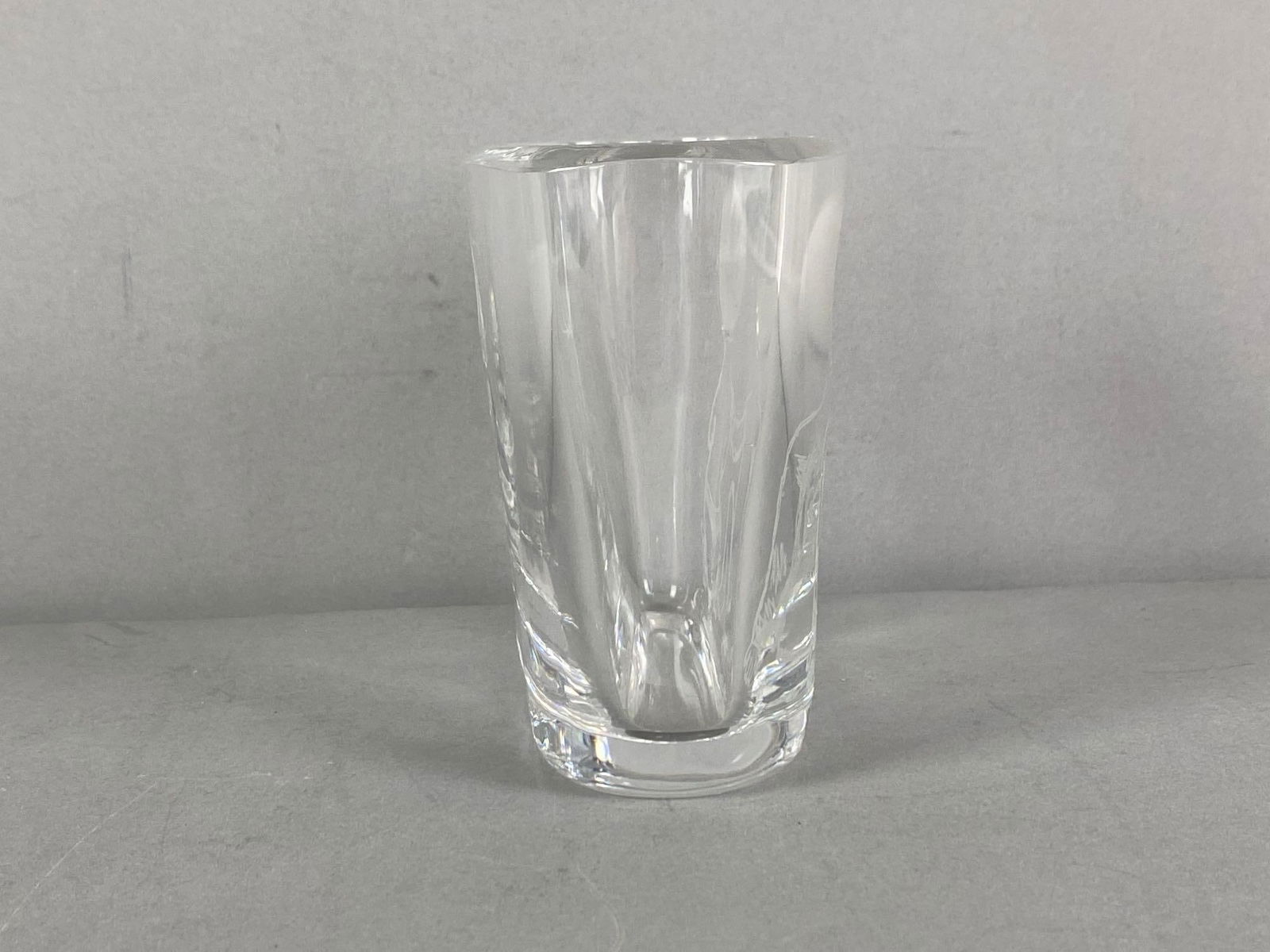 Orrefors Etched Crystal Vase - 4