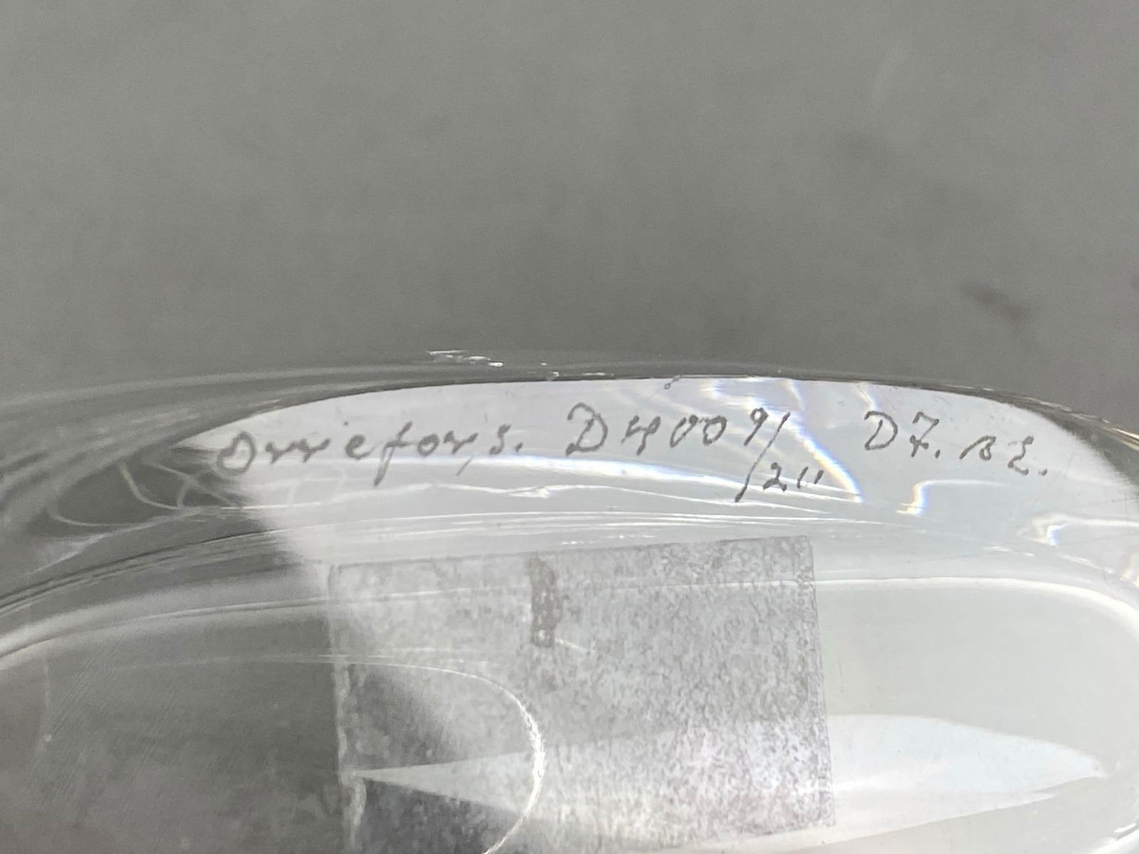 Orrefors Etched Crystal Vase - 5