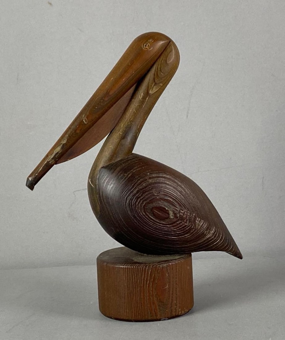 Handmade Wood Pelican Figurine (1 of 5)