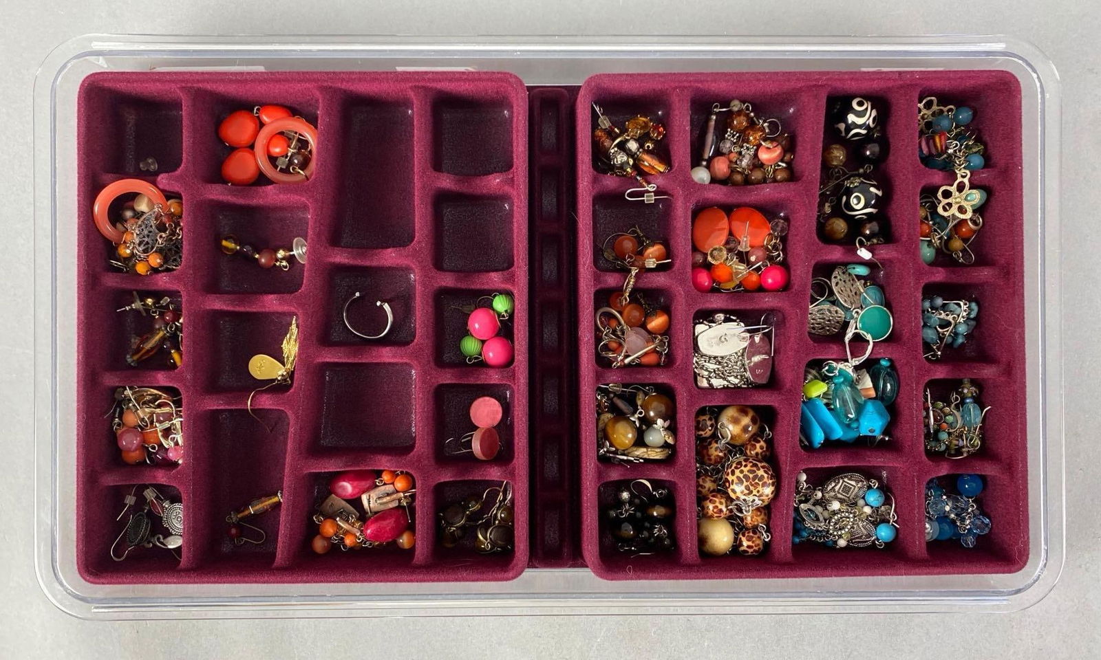 Group of Costume Jewelry: includes rings, earrings, necklaces and more