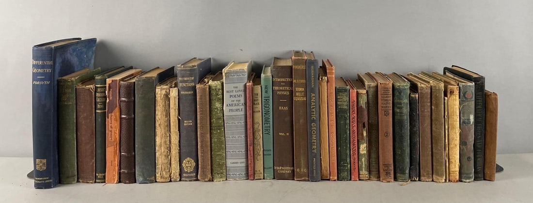 Group of Vintage Mathematics Books and More (1 of 3)