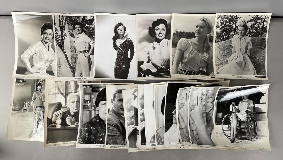Group of Vintage Movie Stills: Includes alfie, Mary Tyler Moore
