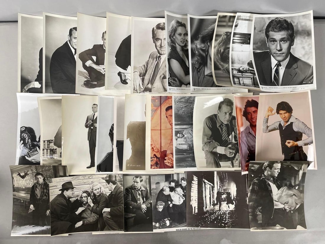 Group of Vintage Famous Men Movie Stills (1 of 3)