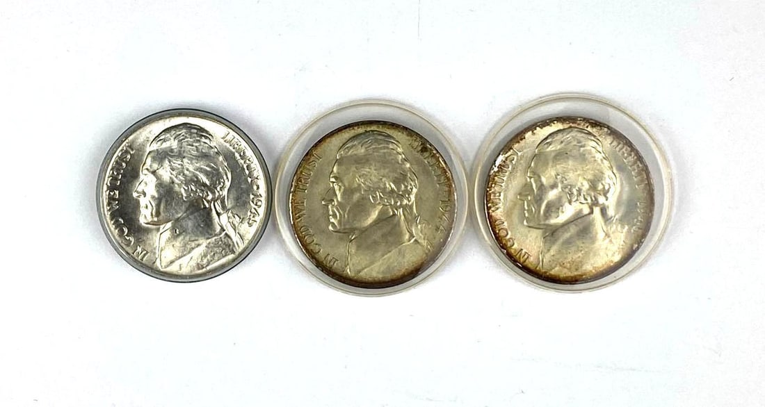 Group of 3 US Jefferson Silver Nickel (1 of 2)