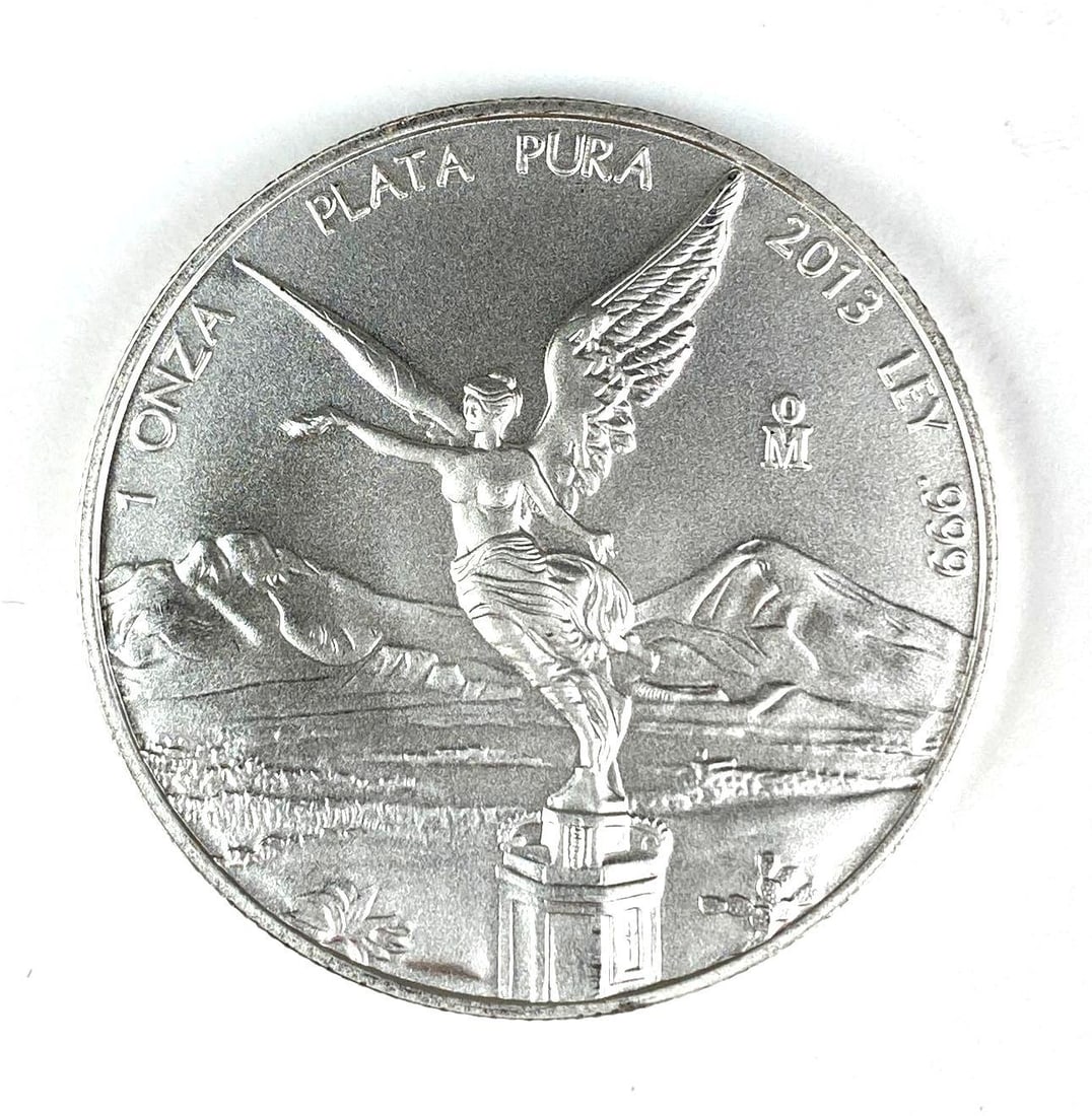 2013 Mexico Libertad 1 Onza 1 oz .999 Fine Silver Round (1 of 2)