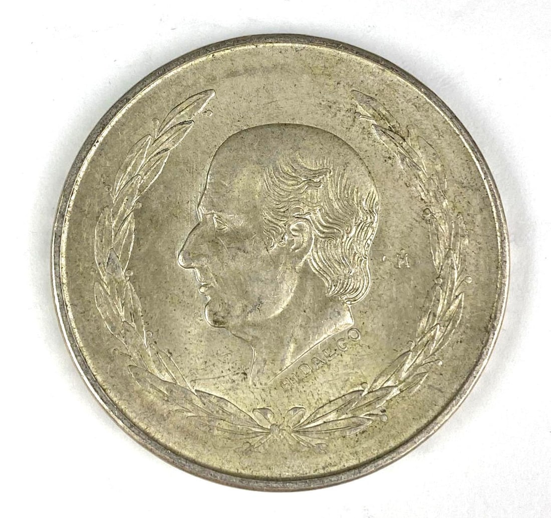 1952 Mexico 5 Pesos Hidalgo 27.8 Grams .720 Silver Coin (1 of 2)
