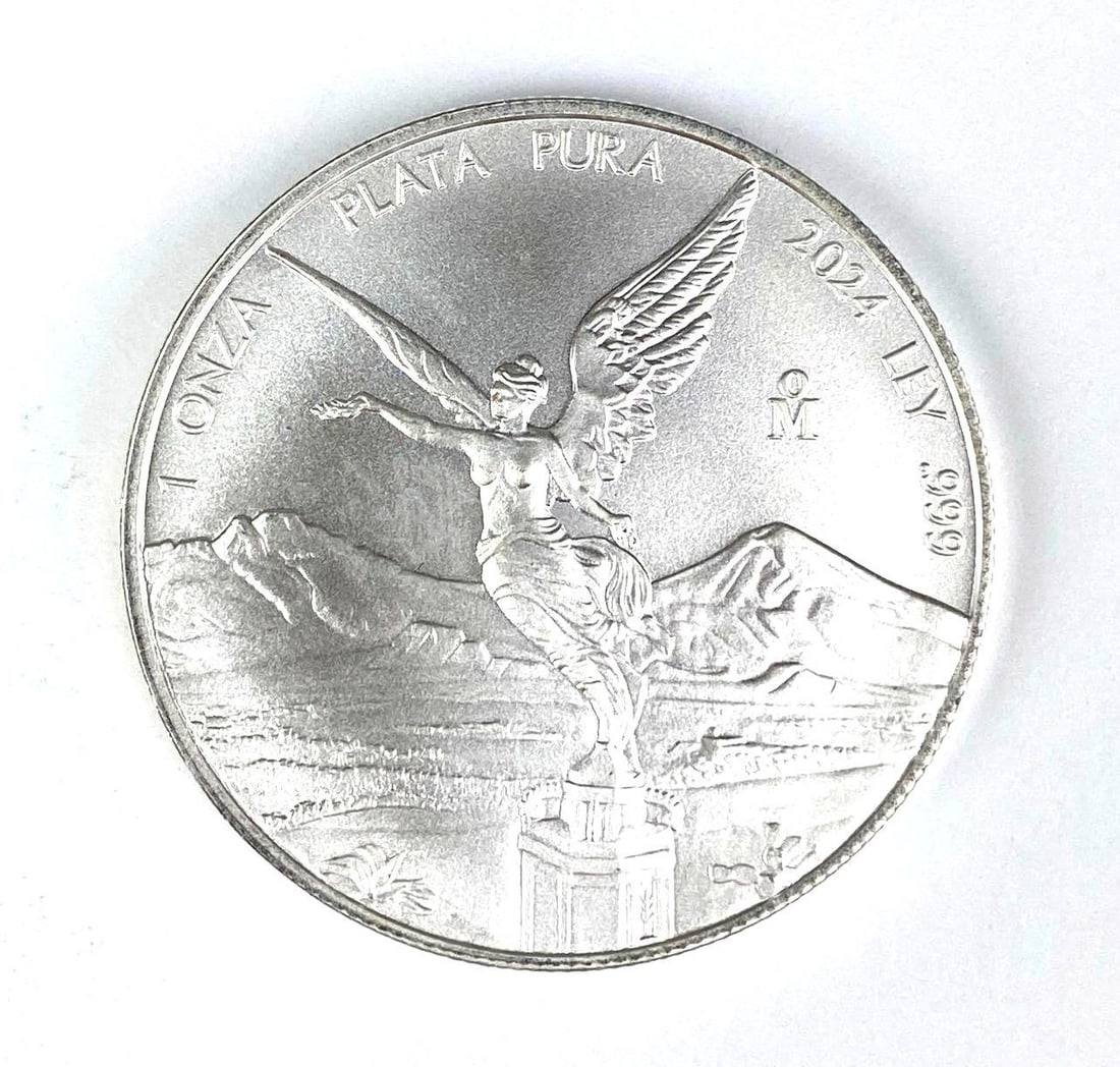 2024 Mexico Libertad 1 Onza 1 oz .999 Fine Silver Round (1 of 2)