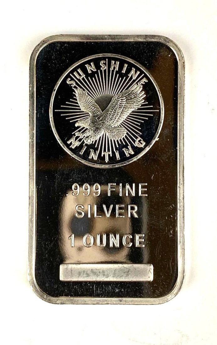 Sunshine Minting Eagle 1 oz .999 Fine Silver Ingot/Bar (1 of 2)
