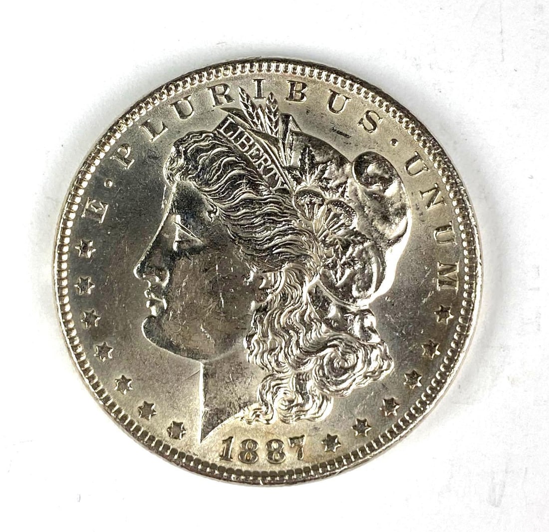 1887 US Morgan Silver Dollar (1 of 2)