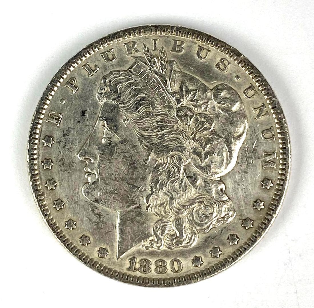1880 US Morgan Silver Dollar (1 of 2)