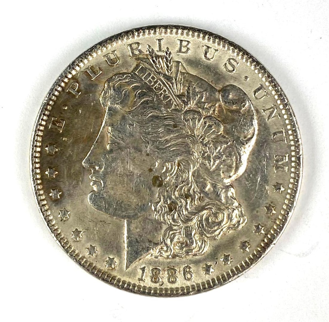 1886 US Morgan Silver Dollar (1 of 2)