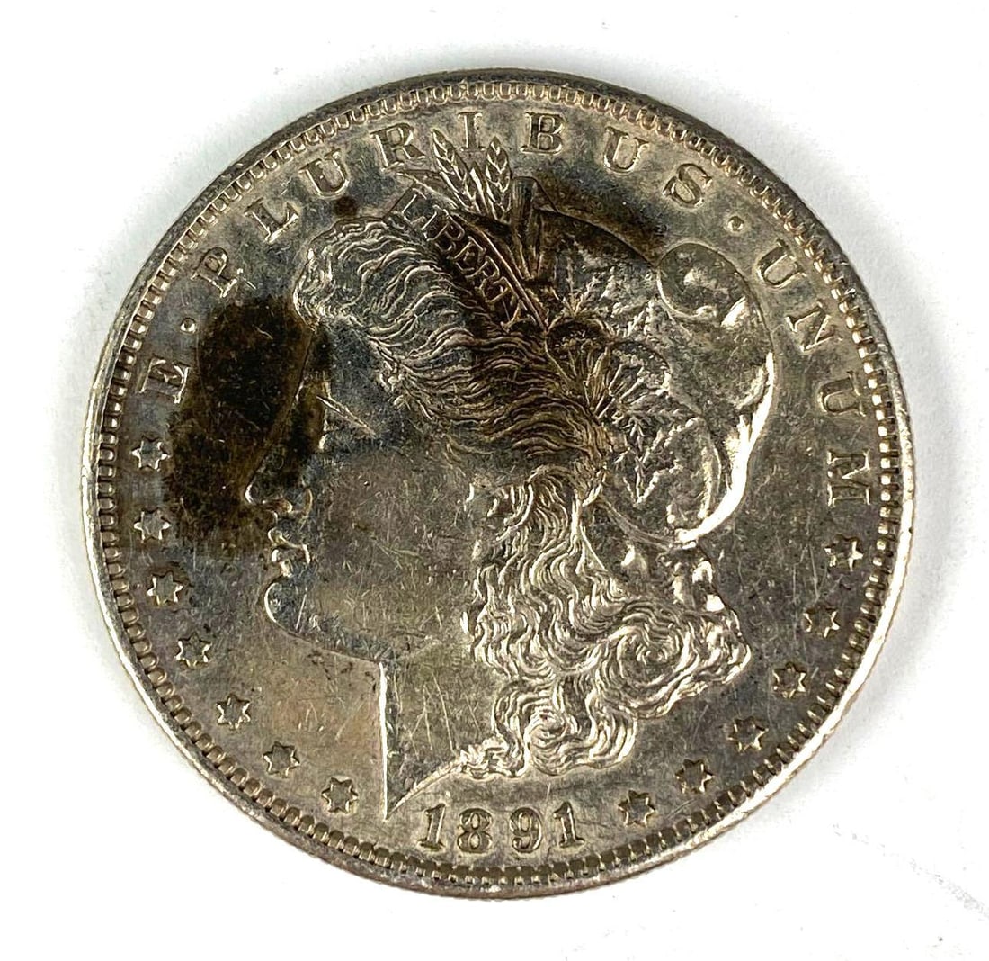 1891 S US Morgan Silver Dollar (1 of 2)