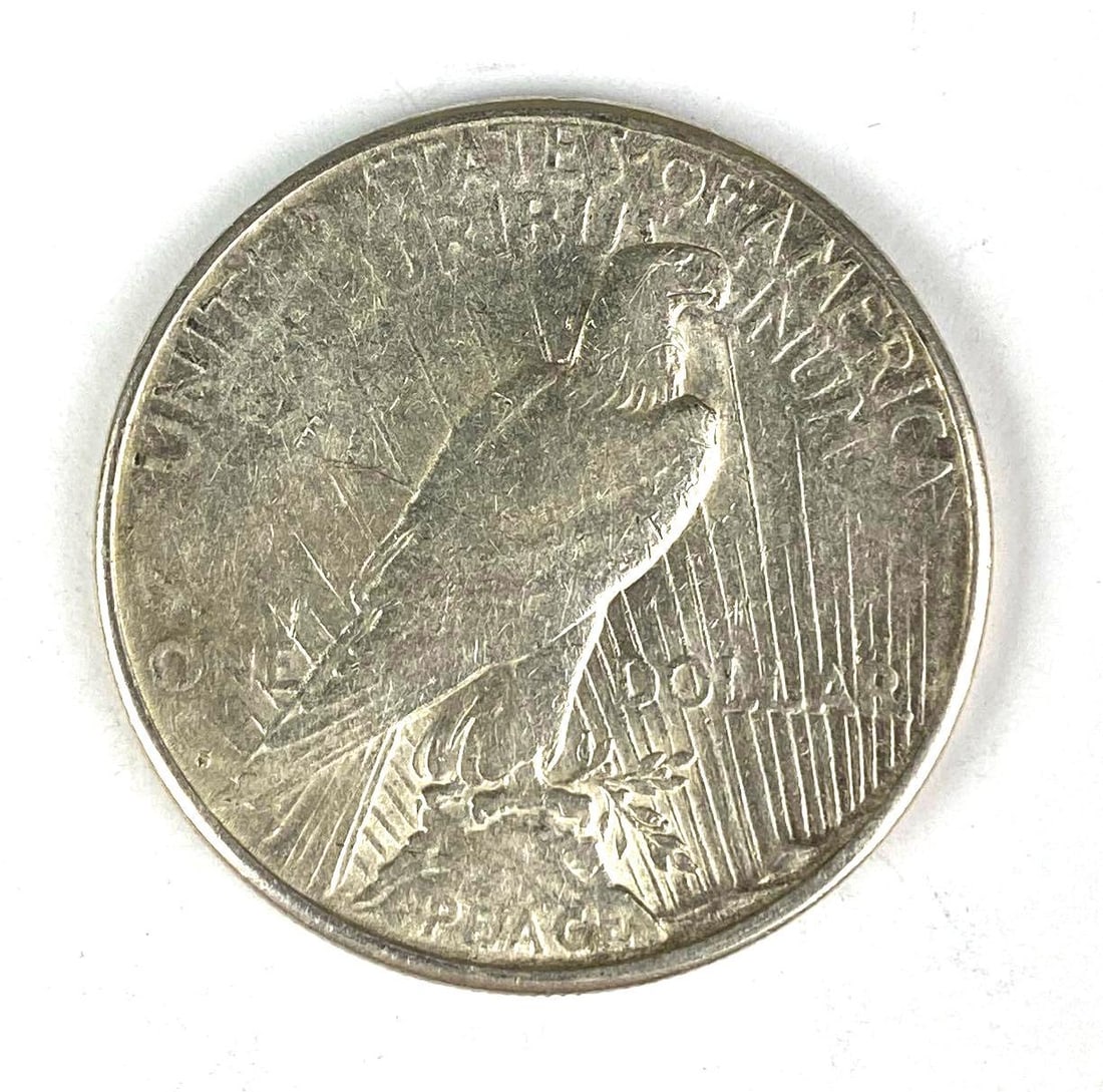 1923 US Peace Silver Dollar - 2