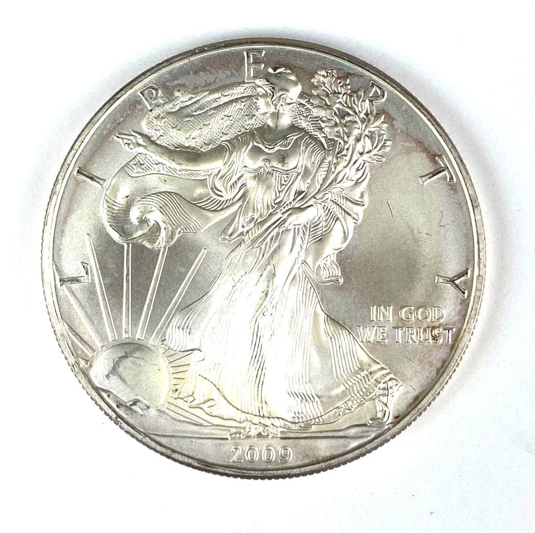 2009 US Mint Silver American Eagle 1 oz .999 Fine Silver (1 of 2)