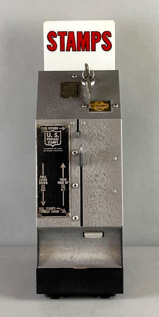 Vintage Coin Postage Stamp Vending Machine (1 of 5)