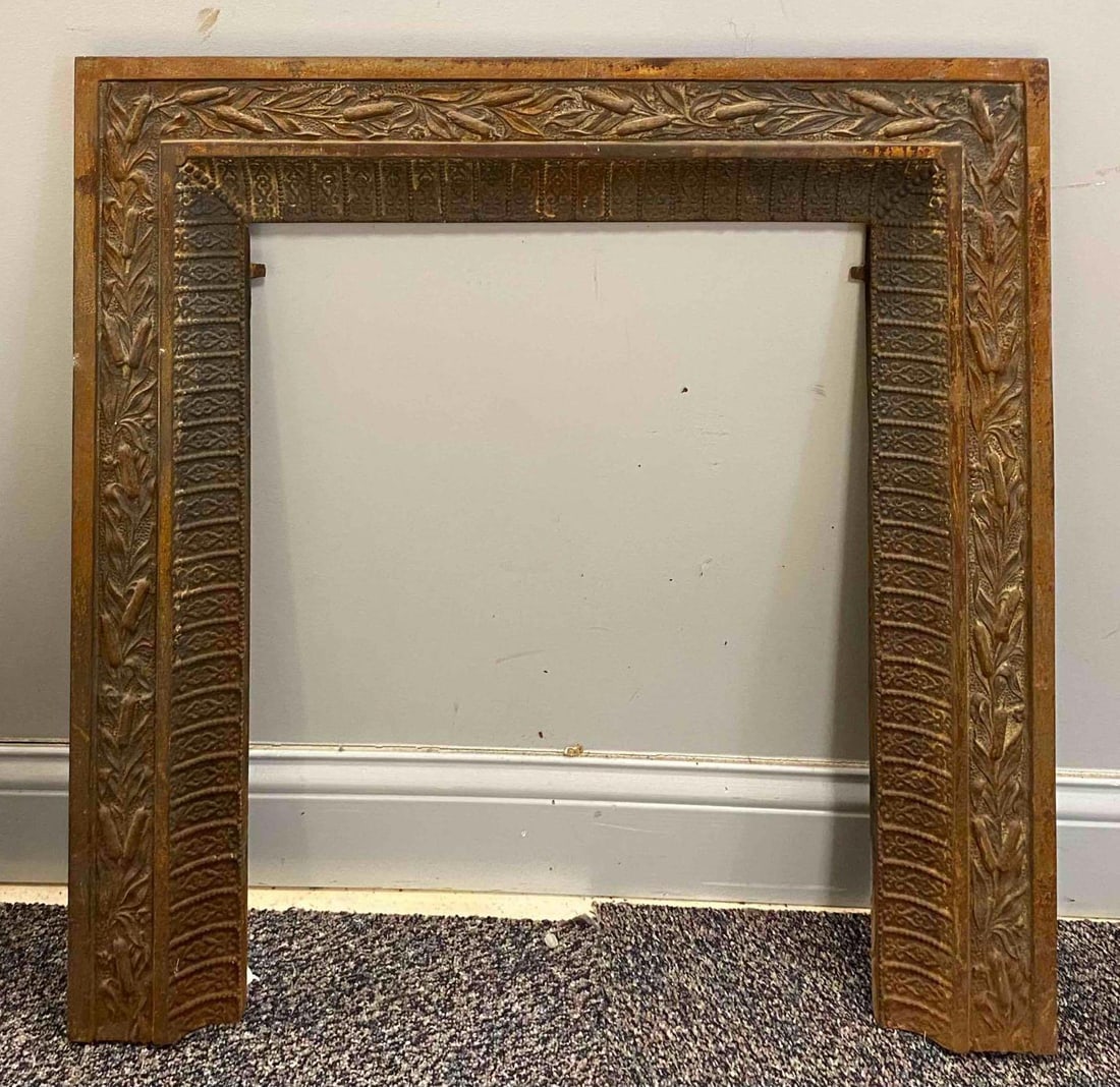 Vintage Cast Iron Fireplace Surround (1 of 2)