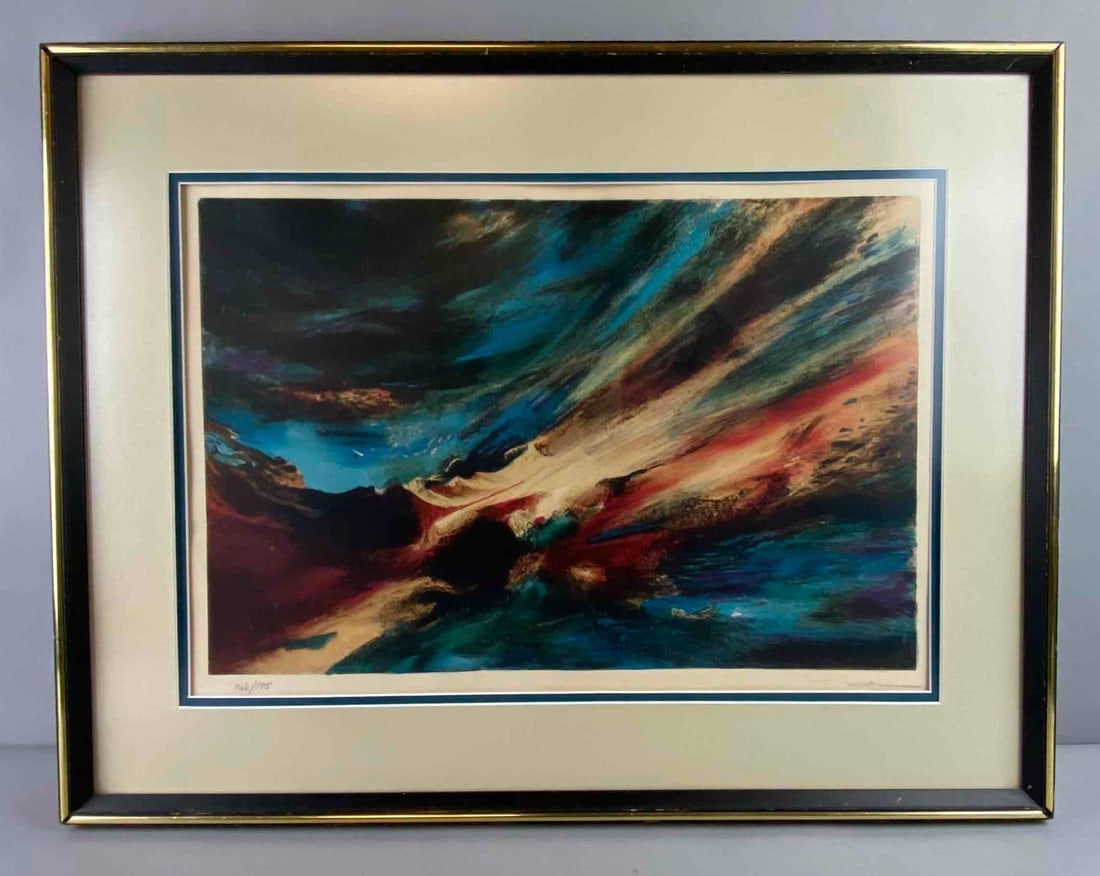 Signed Leonardo Nierman “Cosmic Forces?? Artwork, Signed Leonardo Nierman “Cosmic Forces (1 of 3)
