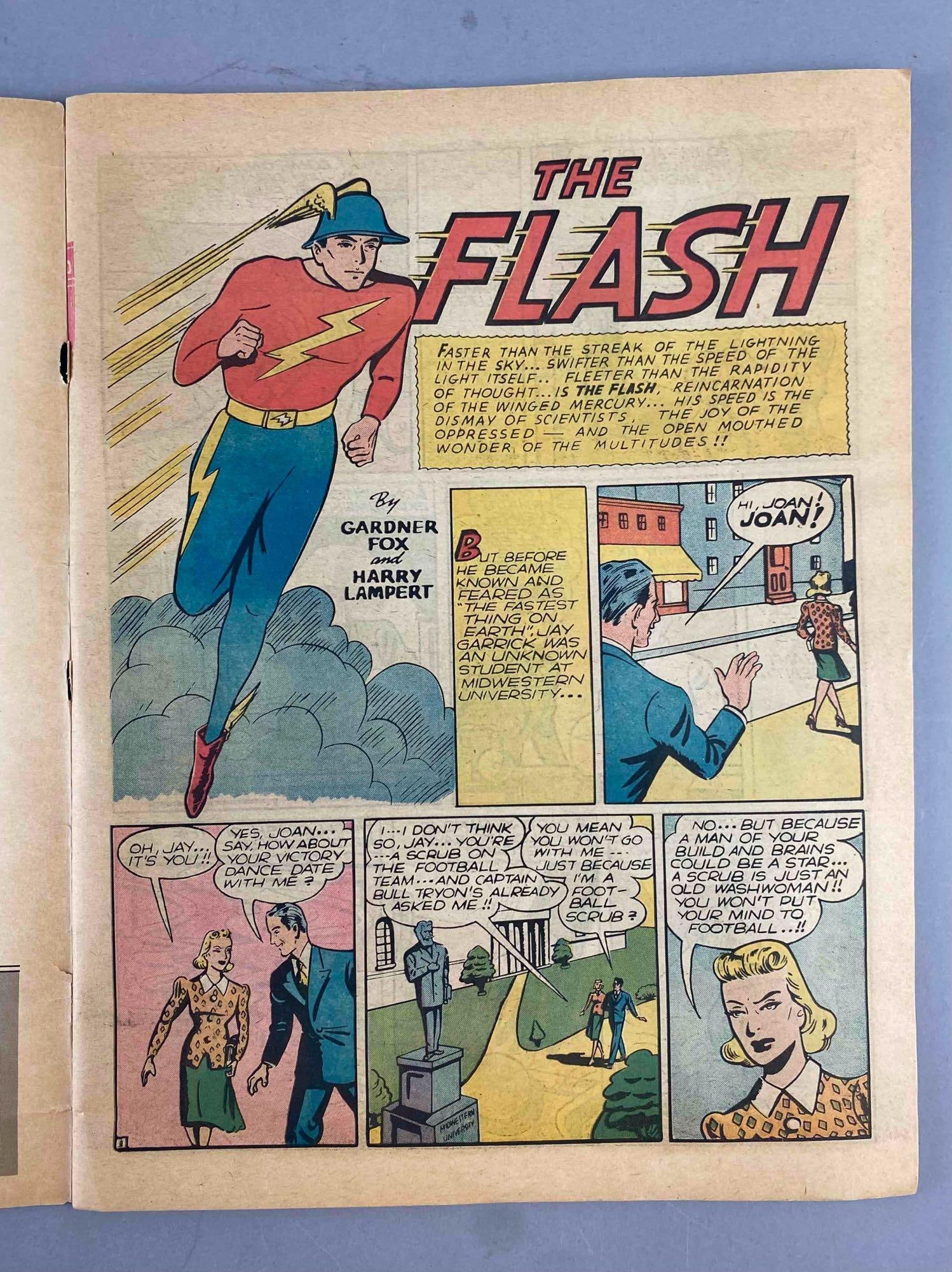 D.C. Comics Famous 1st Edition Flash Comics Book - 4